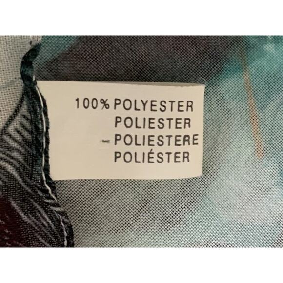 Floral Neck Scarf Women's Multicolor Artsy Floral Sheer Colorful Necktie Italy - Picture 4 of 8